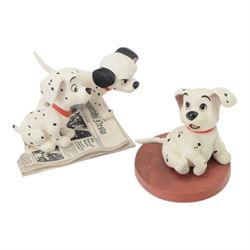 Disney Classics Collection 101 Dalmatians figures, comprising Anita Daarling, Go Get Him Thunder, I'm Hungry Mother, all boxed with certificates of authenticity