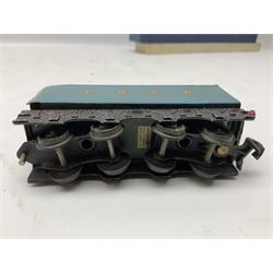 Tri-ang Hornby '00' gauge - Coronation Class 4-6-2 locomotive 'Coronation' No.6220 in LMS blue/silver livery with 'Alternative Names & Numbers' pack in box base with plain slip case; and Class 57XX 0-6-0 Pannier Tank locomotive No.8751; boxed; together with an incomplete and repainted Hornby Dublo Class A4 4-6-2 locomotive 'Golden Plover' No.4497 in associated box (3)