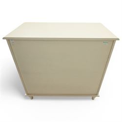 Laura Ashley - cream painted chest fitted with two over three drawers