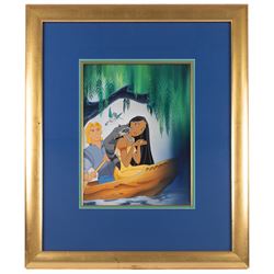 Disney Interest - Contemporary School (21st Century): Pocahontas on the River, gouache unsigned 37cm x 28cm