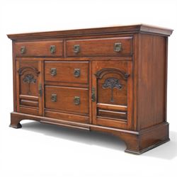 Early 20th century Arts and Crafts walnut sideboard