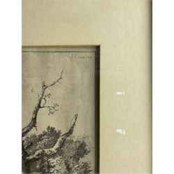 John Crome (British 1768-1821): Resting in the Woods, etching signed and dated in the plate, 37cm x 26.5cm 