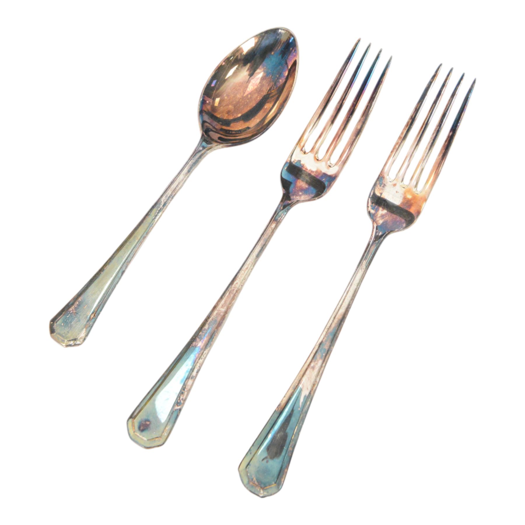 Two canteens of silver plated cutlery by Arthur Price, both contained within wooden canteen boxes, including a Queen's Golden Jubilee set