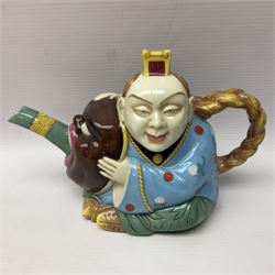 Minton Archive collection chinaman teapot, limited edition 196/2500, with certificate and original box