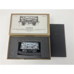 '0' gauge - two Finescale Wagons by Skytrex, SMR2 kit-built and painted for H.C. Bull & Co Ltd; both boxed; and Peco unmade wagon kit in opened packaging (3)