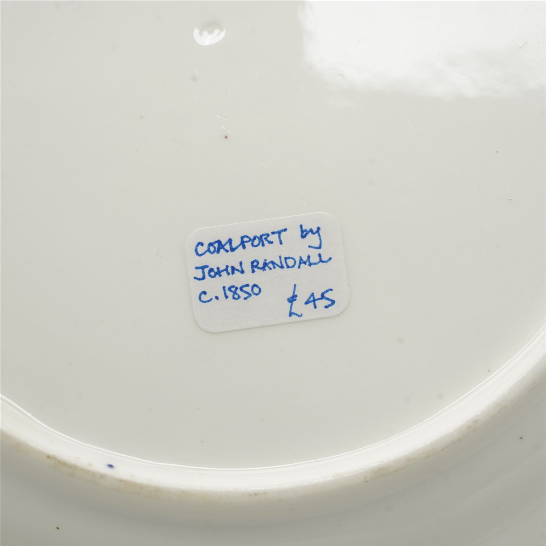 Pair of Coalport cabinet plates, c1850, painted by John Randall with various exotic birds in flight within gilt trailing foliate boarders, D23cm 