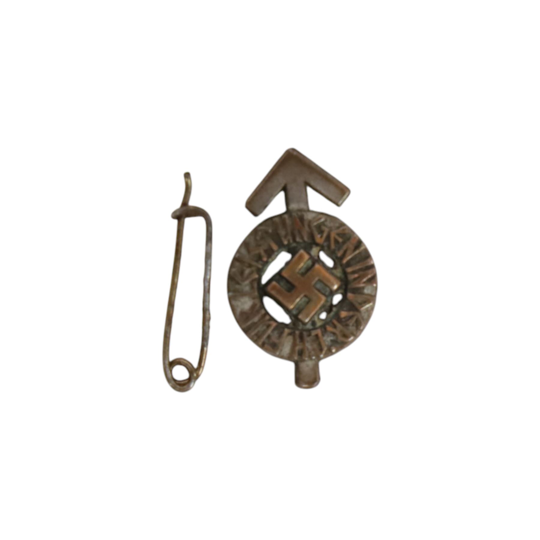 WWII Third Reich SA Sports badge, serial no 755229 by Berg & Nolte and HJ Proficiency award