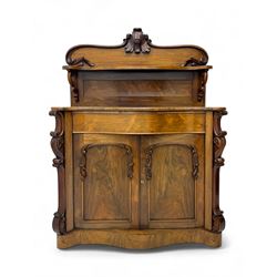 Mid-19th century rosewood chiffonier, ra