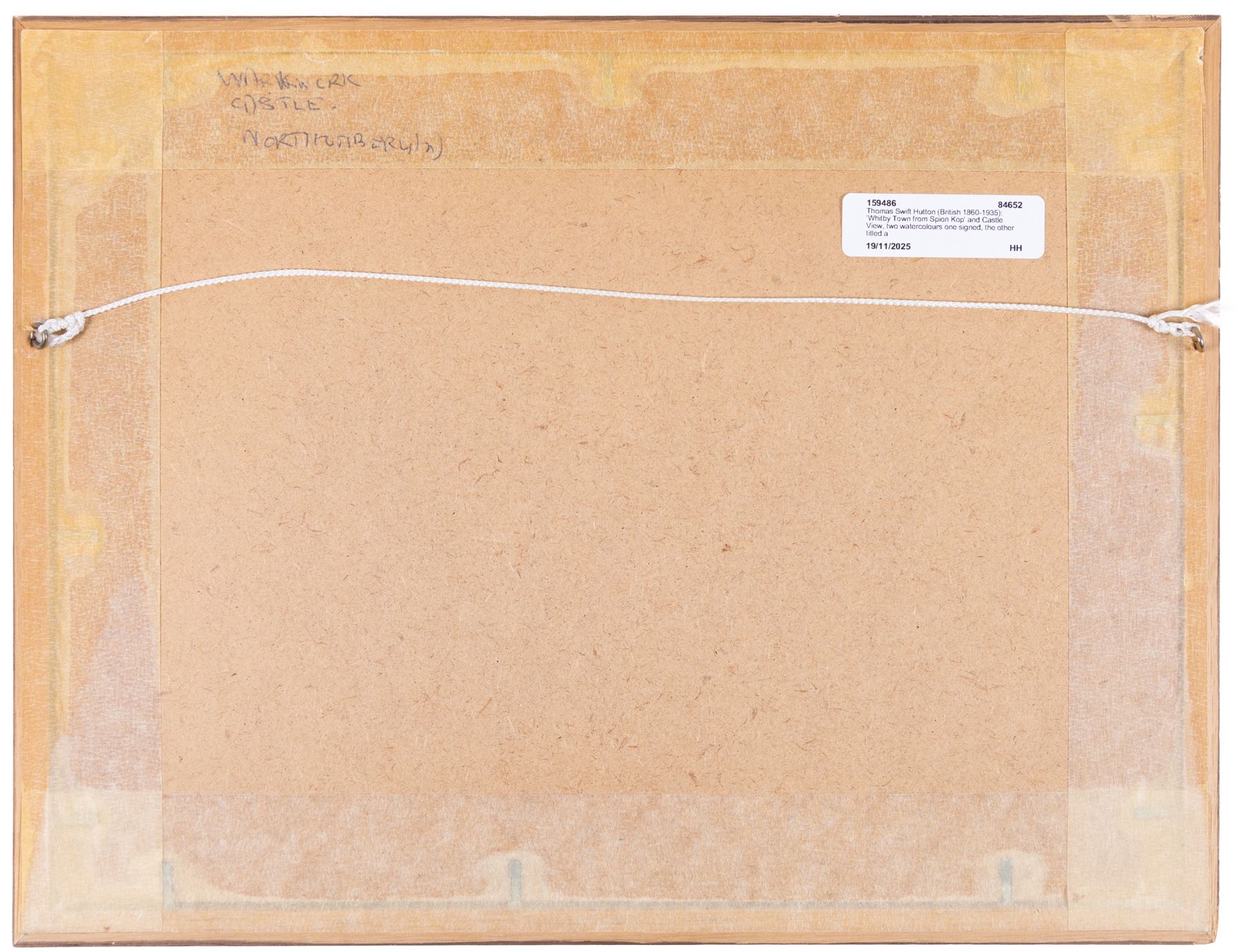 Thomas Swift Hutton (British 1860-1935): 'Whitby Town from Spion Kop' and Castle View, two watercolours one signed, the other titled and attributed verso 26cm x 36cm (2)