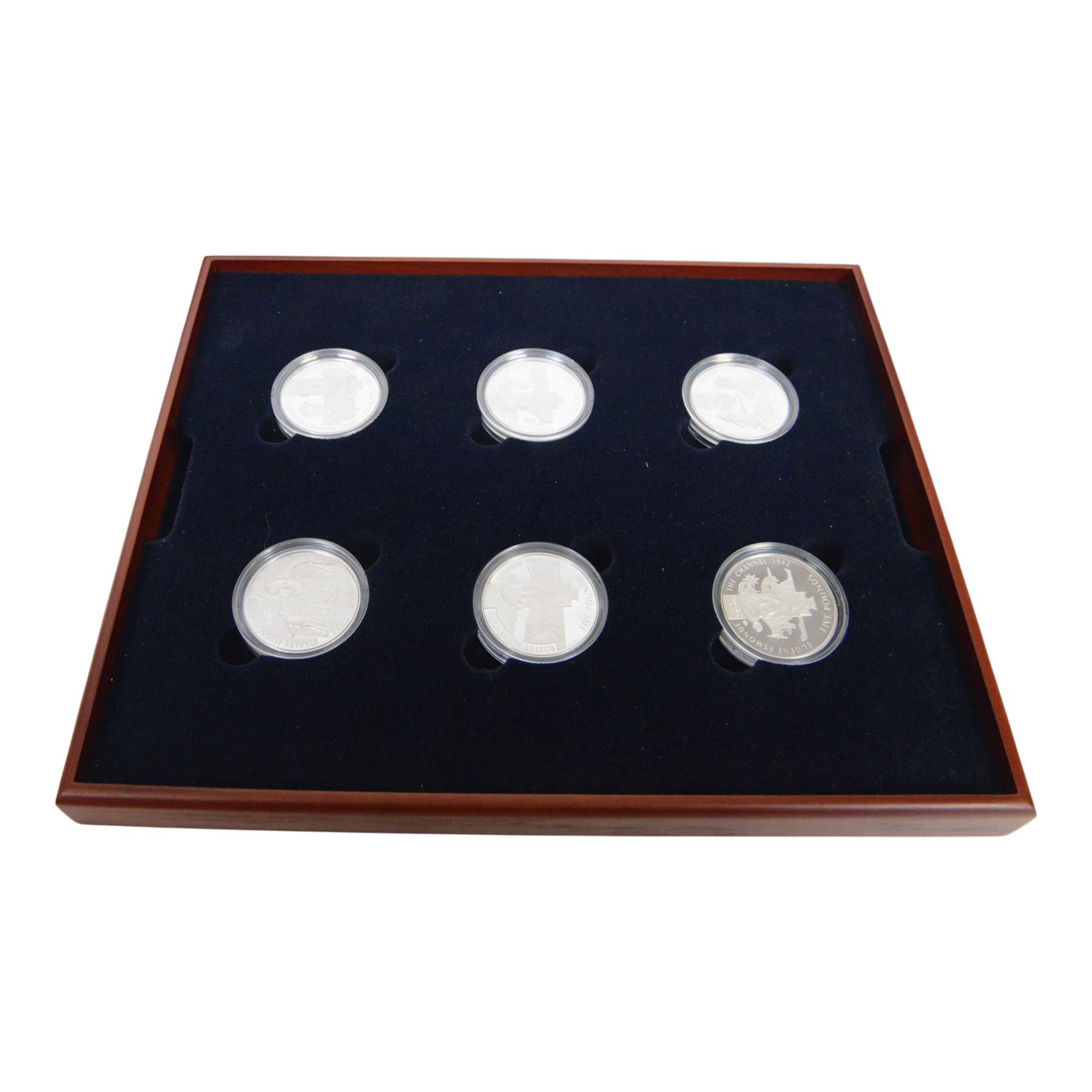 The Royal Mint United Kingdom 2006 'The Victoria Cross Silver Proof Crown Collection' eighteen coin set, cased with certificates