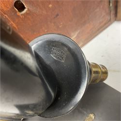 Three boxed microscopes, comprising Hawkslay & Sons Spencer Buffalo microscope no 68177, J Swift & Son microscope and R & J Back microscope no 30241