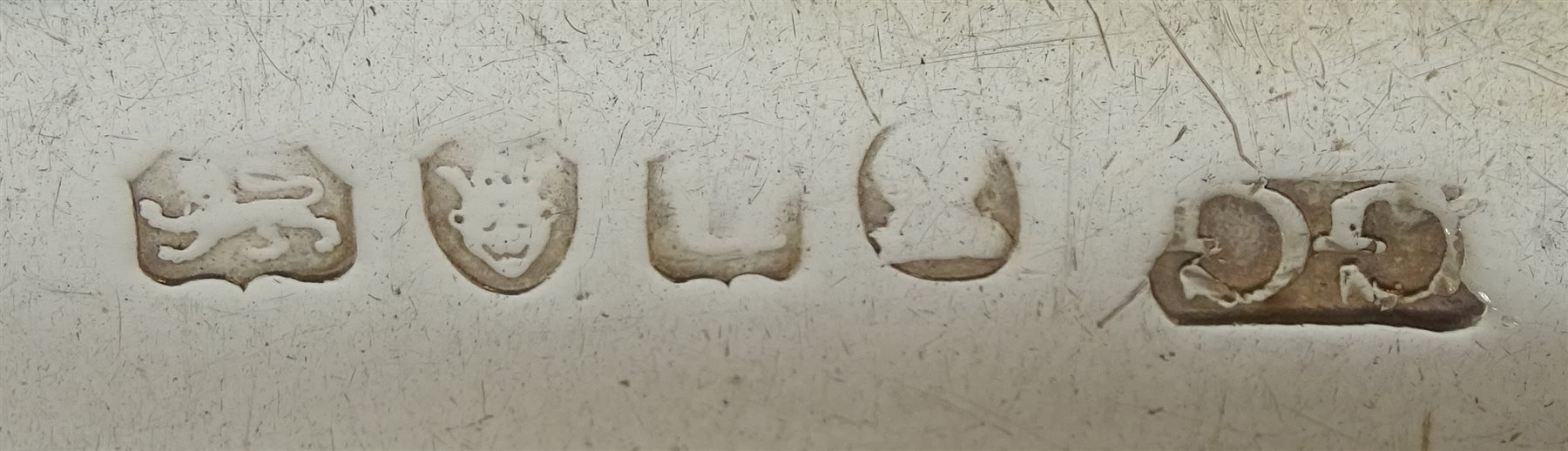 George IV silver fish server, Fiddle pattern by George Turner, Exeter 1825, silver caddy spoon by Sarah & John William Blake, London 1816 and two George III silver spoons by George Gray and Peter & Ann Bateman, approx 8.6oz