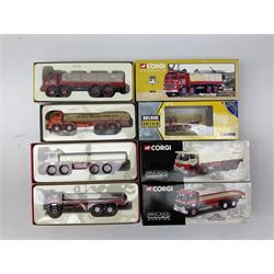 Corgi - nine die-cast commercial vehicles comprising four Building Britain Series 14401, 14501, 13905 and 24502; London Brick Company 26401; three Guy lorries 29001, 29101 & 29401; and BRS Tipper 10201; most limited editions; all boxed (9)