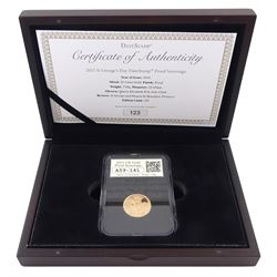 Queen Elizabeth II 2015 gold proof full sovereign coin, cased 
