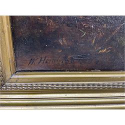 William Henderson of Whitby (British 1844-1904): Pony and Spaniel, oil on canvas signed and indistinctly dated 60cm x 74cm