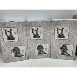 Eleven boxed Juliana Collection Art Deco style figures
