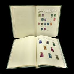 1850s and later mostly Spanish stamps including, imperf examples, some mint stamps, commemorative issues etc, housed in two albums 