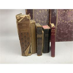 Collection of 19th century and later books, including Davy, Sir Humphry; Elements of Agricultural Elements, second edition, two volumes of Leaders in Society, Wilson, H.W; The Westminster Biographies etc  