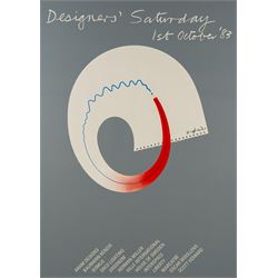 After Patrick Hughes (British 1939-): Designers' Saturday - 1st October 1983, lithographic...