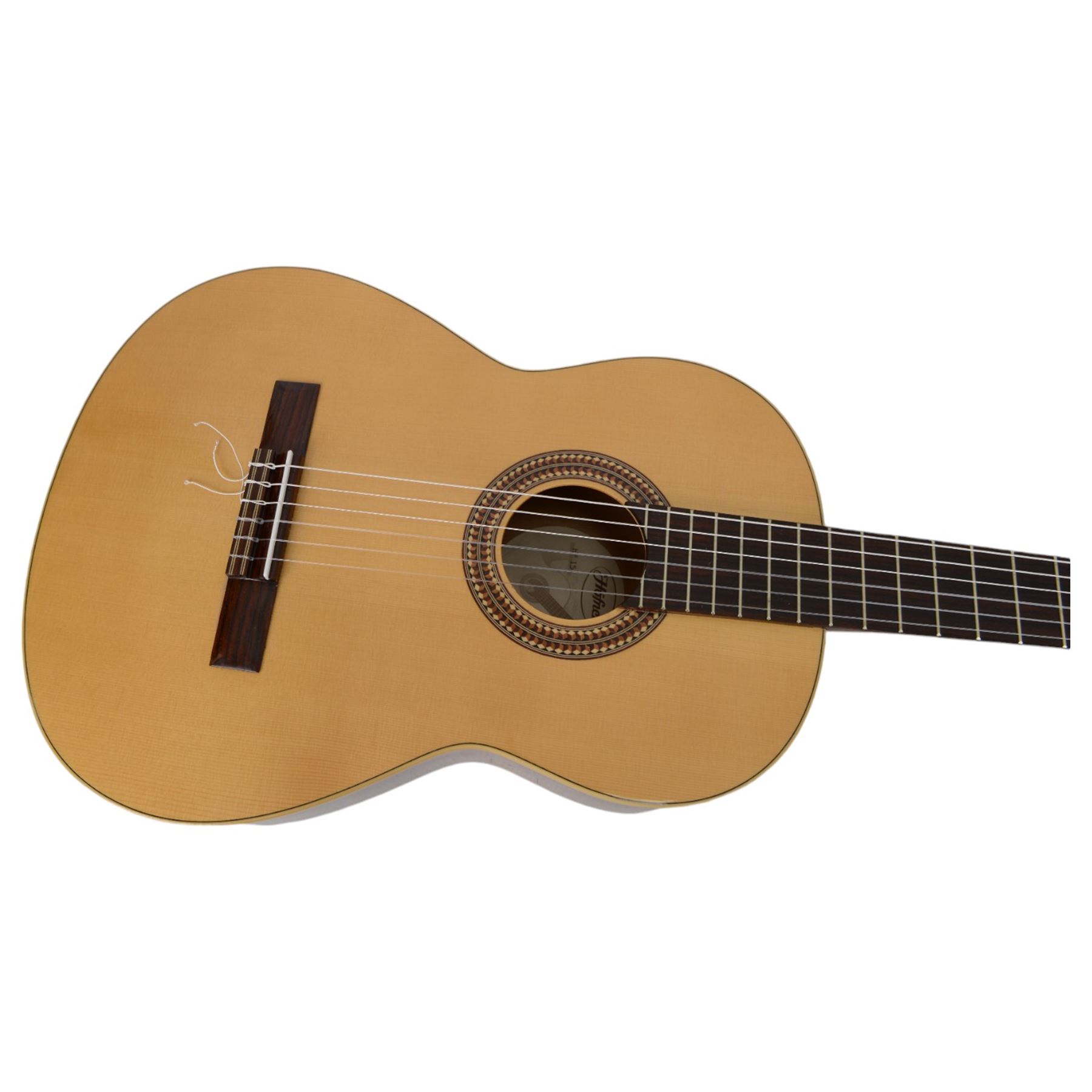 Hofner HF15 classical guitar, with solid spruce top and mahogany neck, restrung with new strings, L102cm