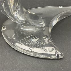 Three Swarovski figures, comprising flamenco dancer, female dancer with certificate and ballerina, tallest H21cm  