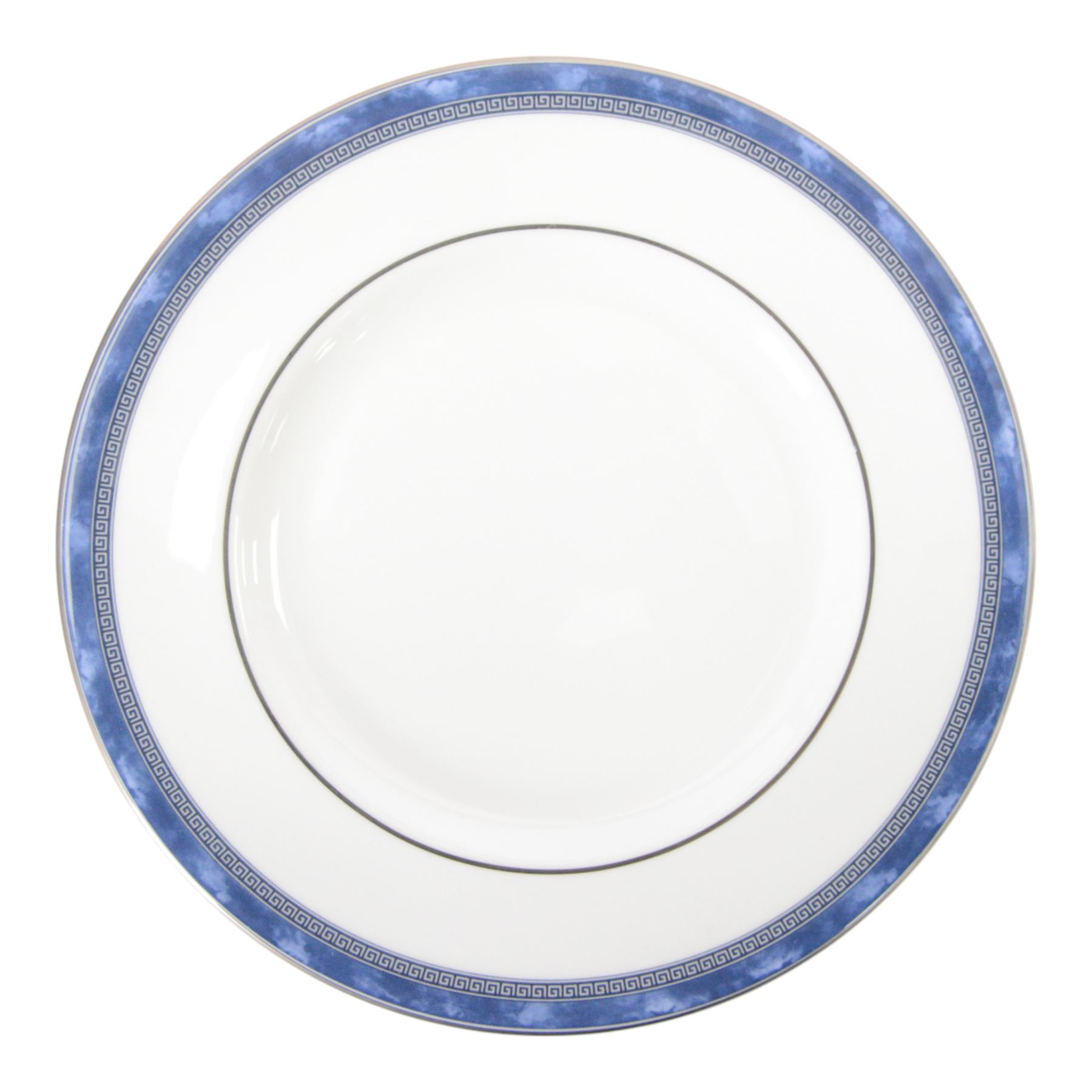 Royal Doulton Atlanta tea and dinner service for six, comprising dinner plates, side plates, dessert plates, bowls, cups and saucers and a milk jug 