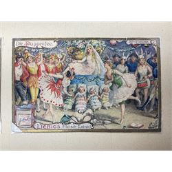 Six original Liebig watercolour illustrations: 'La Fie des Poupiees' 1907