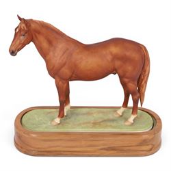 Royal Worcester equestrian figure, Hyperion modelled by Dorris Linder, H26cm