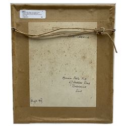 Monica Poole (British 1921-2003): 'Rock Crevice', wood engraving signed titled and numbered 9/60 in pencil, further titled and dated 1980 with artist's address verso 15cm x 12cm