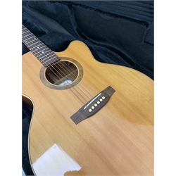 Ayres MCSM acoustic guitar designed by Gerard Gilet, Sitka Spruce, mahogany back and sides, in carrying case