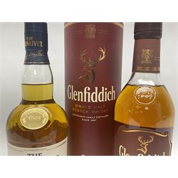 Glenlivet, Founders Reserve, single malt Scotch whisky, 70cl, 40% vol and Glenfiddich, 15 year old Solera Reserve, single Scotch whisky, 70cl, 40% vol