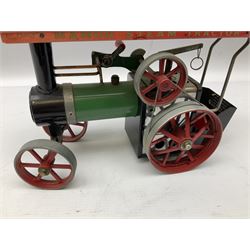 Mamod TE1A steam tractor with burner, unboxed
