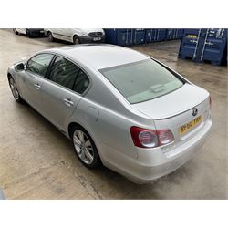 Lexus GS 450h saloon car, 3.5 SE-L, 4 door, CVT Auto
Year: 2010, September
Colour: Silver
Mileage: 50,000 approx.
Fuel: Petrol Hybrid
MOT Exp: 9th April 2025
Reg: RF60 YNV
V5: No

For sale by instruction from a local estate
Buyers Premium 10% plus VAT (12% inc.)

