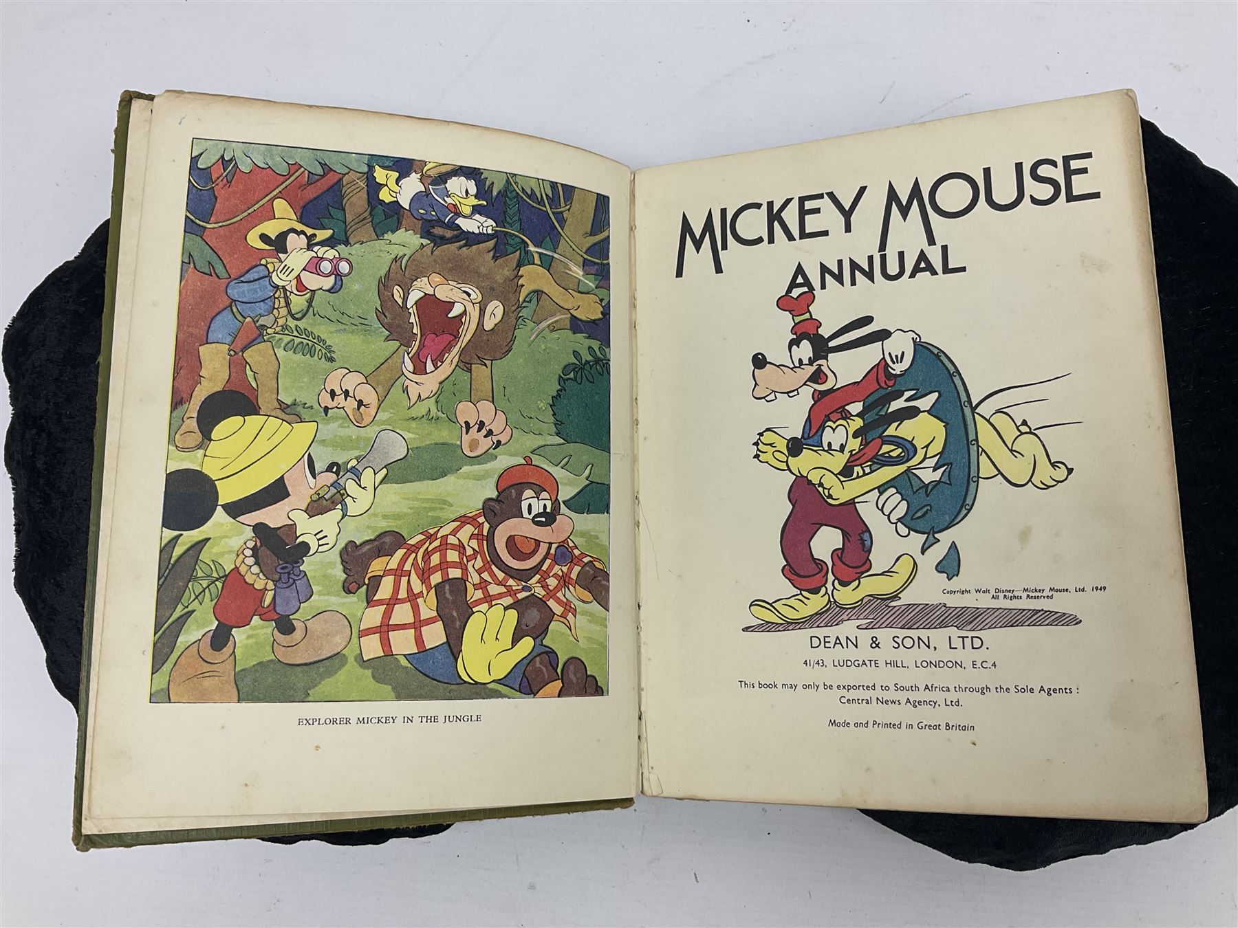 Three Disney Annuals, comprising Mickey Mouse Annual 1949, The Walt Disney Thumper Annual and Walt Disney's Wonder Book