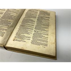 Zacha Riae Episcopi Chrysopolita Ni, Uiri Suo Tempore Celeberrimi, In Unu Ex Quatuor Fiue De Concordia Evangelistarum, Libri Quatuor, Iam Nunc Primu Typis Excusi .... 1535 Eucharius Ceruicornus Excudebat. Title page with border of engraved figures. Later full vellum binding.