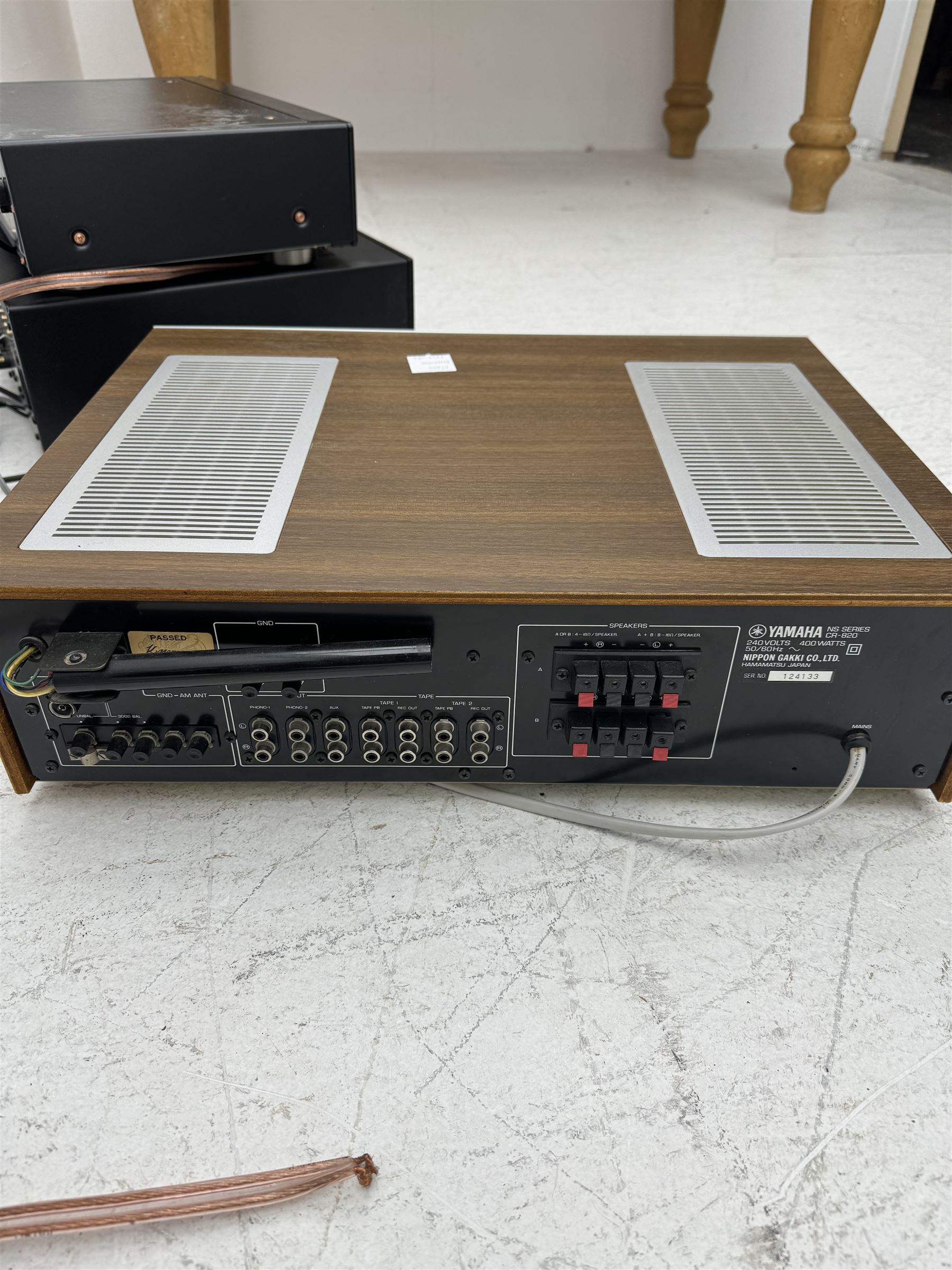 Hi-fi separates, to include Sony Current Pulse D/A Converter CD player CDP-XB930E, Yamaha Natural Sound Receiver R-S700 and a Yamaha Natural Sound Stereo Receiver CR-820