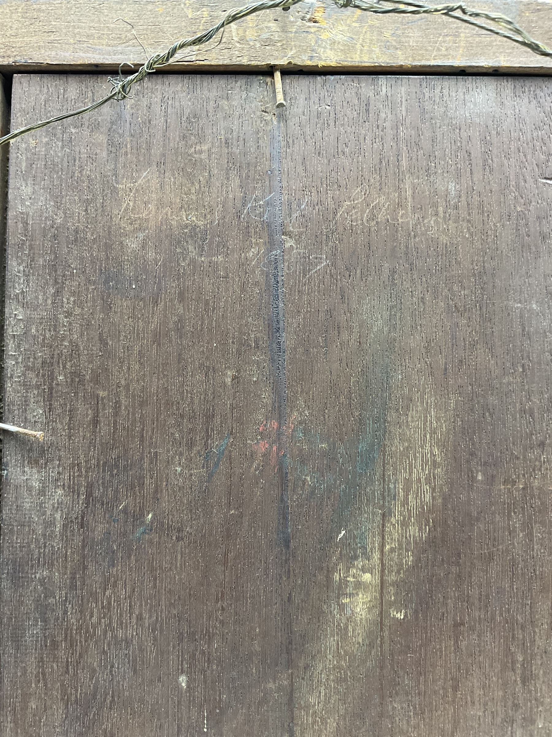 Thomas Kent Pelham (British fl.1860-1891): Young Spanish Lady with Guitar, oil on mahogany panel signed with initials, further signed and dated 1889 verso 24cm x 18cm