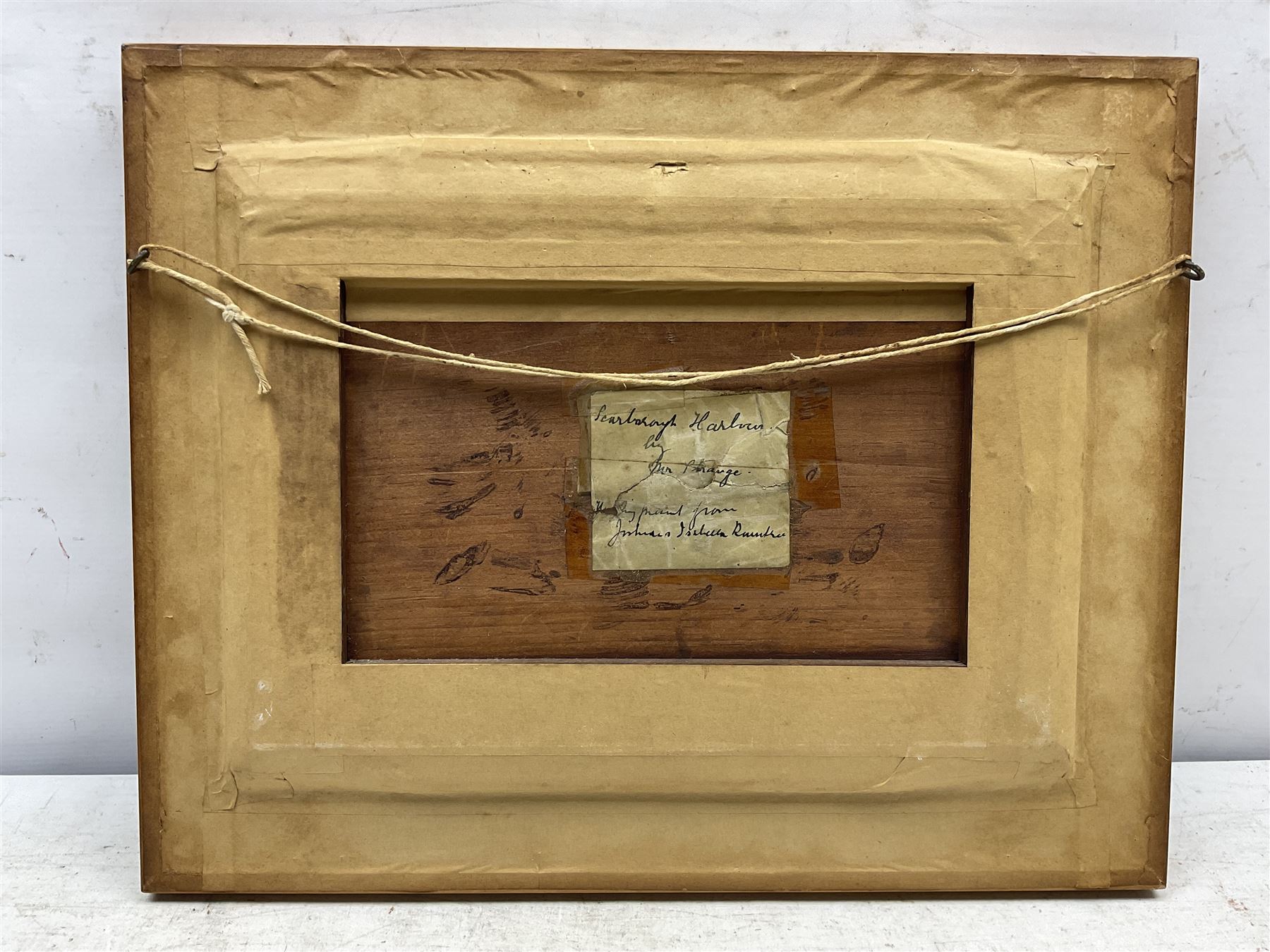 Albert George Strange (British c.1855-1917): Boats in Scarborough Harbour, watercolour signed 25cm x 34cm