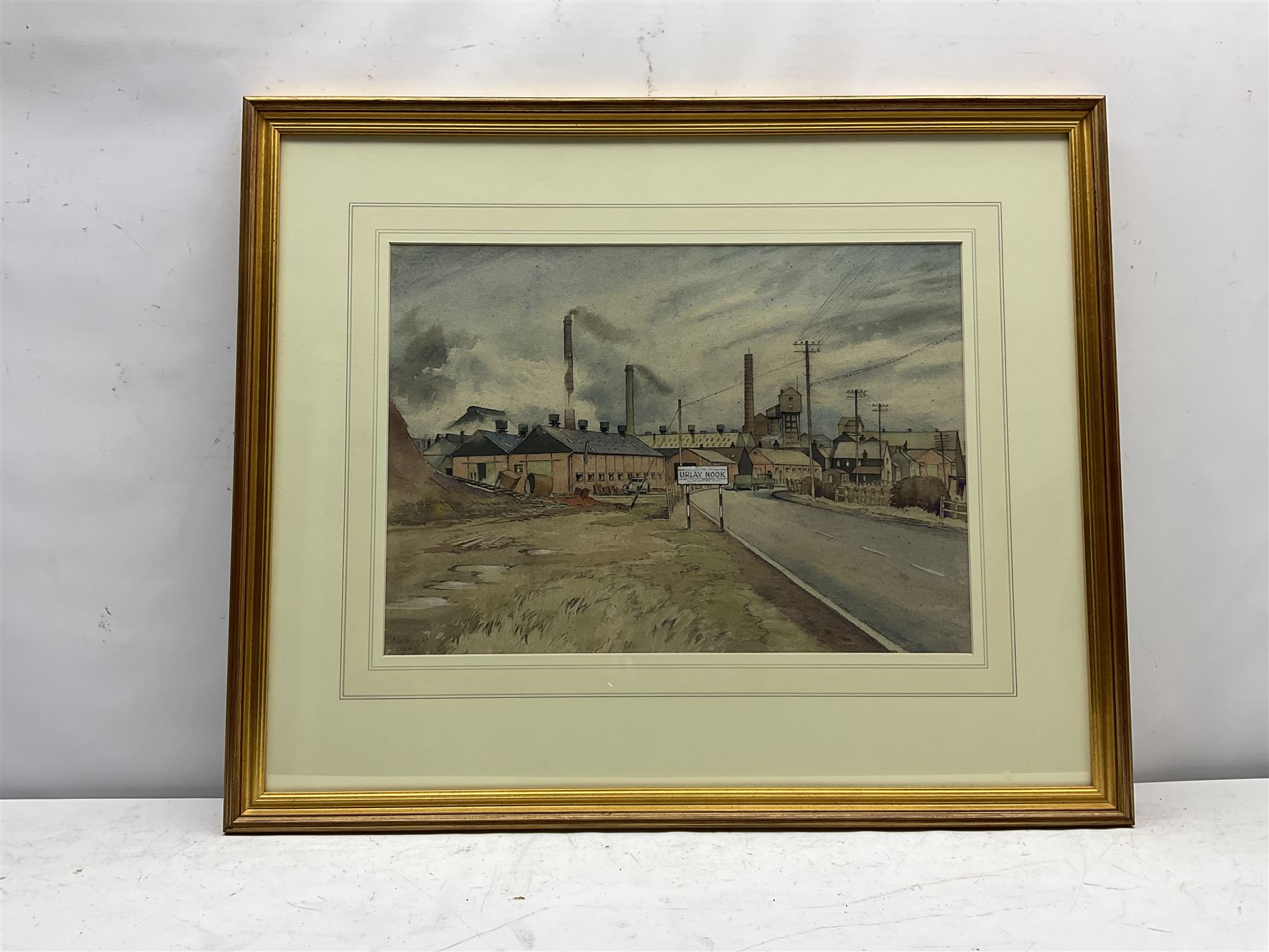 Alec Wright (British 1900-1981): 'Urlay Nook' Chemical Works near Stockton on Tees, pen ink and watercolour signed and dated 1956, 32cm x 45cm
Provenance: private collection purchased from T B & R Jordan 'A Century of Working Life in Yorkshire and the North East' exhibition April 2007 No.112