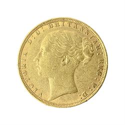Queen Victoria 1885 gold full sovereign coin
