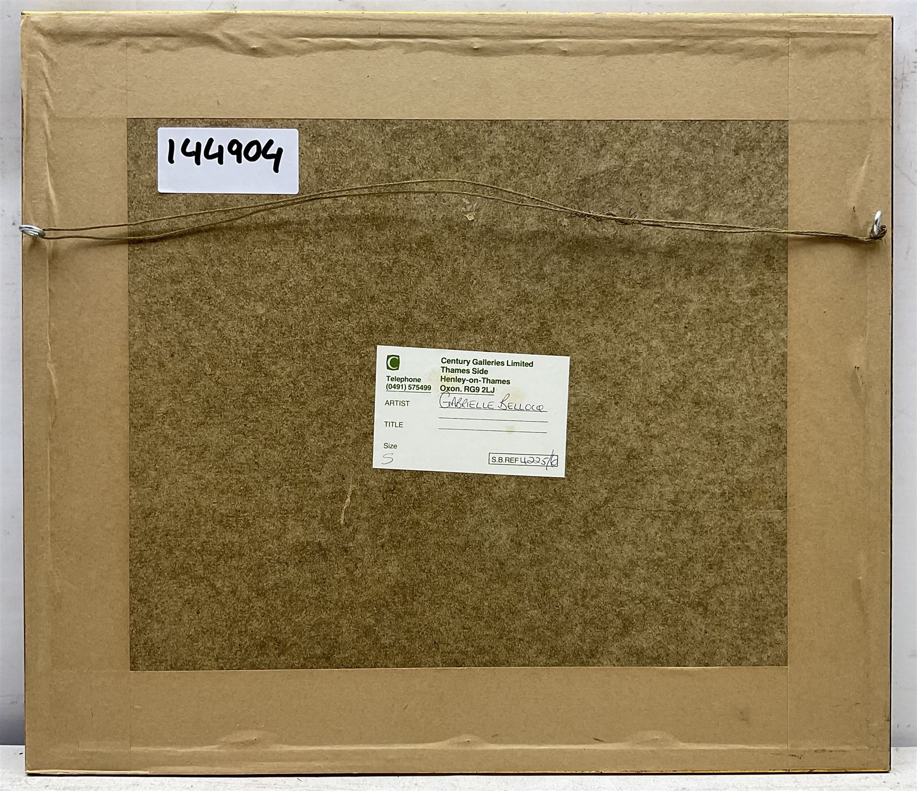 Gabrielle Bellocq (French 1920-1999): Figures Admiring Blossom, pastel signed 15cm x 21cm 