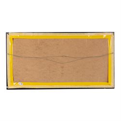 Robert Sheader (British 20th century): Fishing Boat on the Foreshore Scarborough by Moonlight, oil on board signed 45cm x 91cm