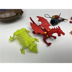 Mighty Max, 1990s Bluebird Toys PLC, large play sets Mighty Max Takes Terror Talons, Mighty Max Blasts Magus, Mighty Max Storms Dragon Island; six further Doom Zones, three Horror Heads and assorted related mini figures and accessories 