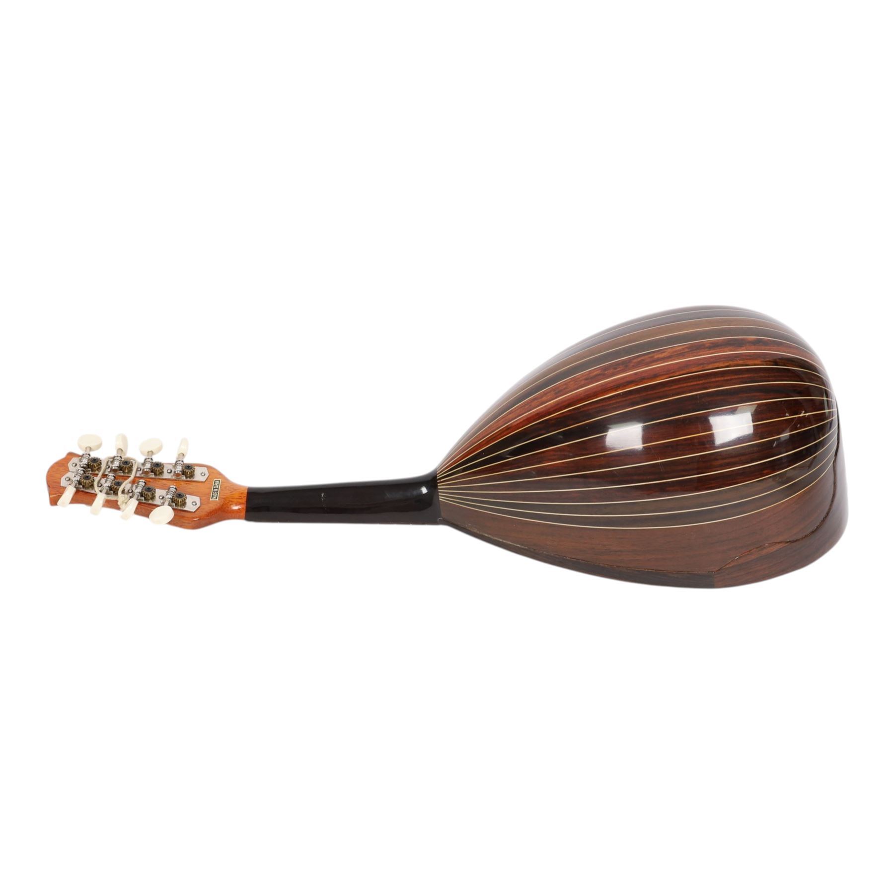 Antoria bowl-back mandolin, in soft carry case, L63cm