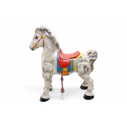 A 1950s Mobo pedal horse, W68cm
