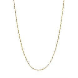 Gold cable link necklace tested 11ct, approx 10.5gm