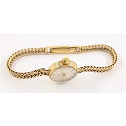  Ladies Tissot 9ct gold bracelet wristwatch hallmarked approx 13gm  