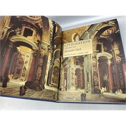 Folio Society; nine volumes, comprising Civilisation, The Folio Book of Days, Shakespeare's Life and World, The Pre-Raphaelites and Their World, Mozart, Beethoven, Michelangelo, Leonardo Da Vinci and The Folio Society book of the 100 Greatest Paintings 