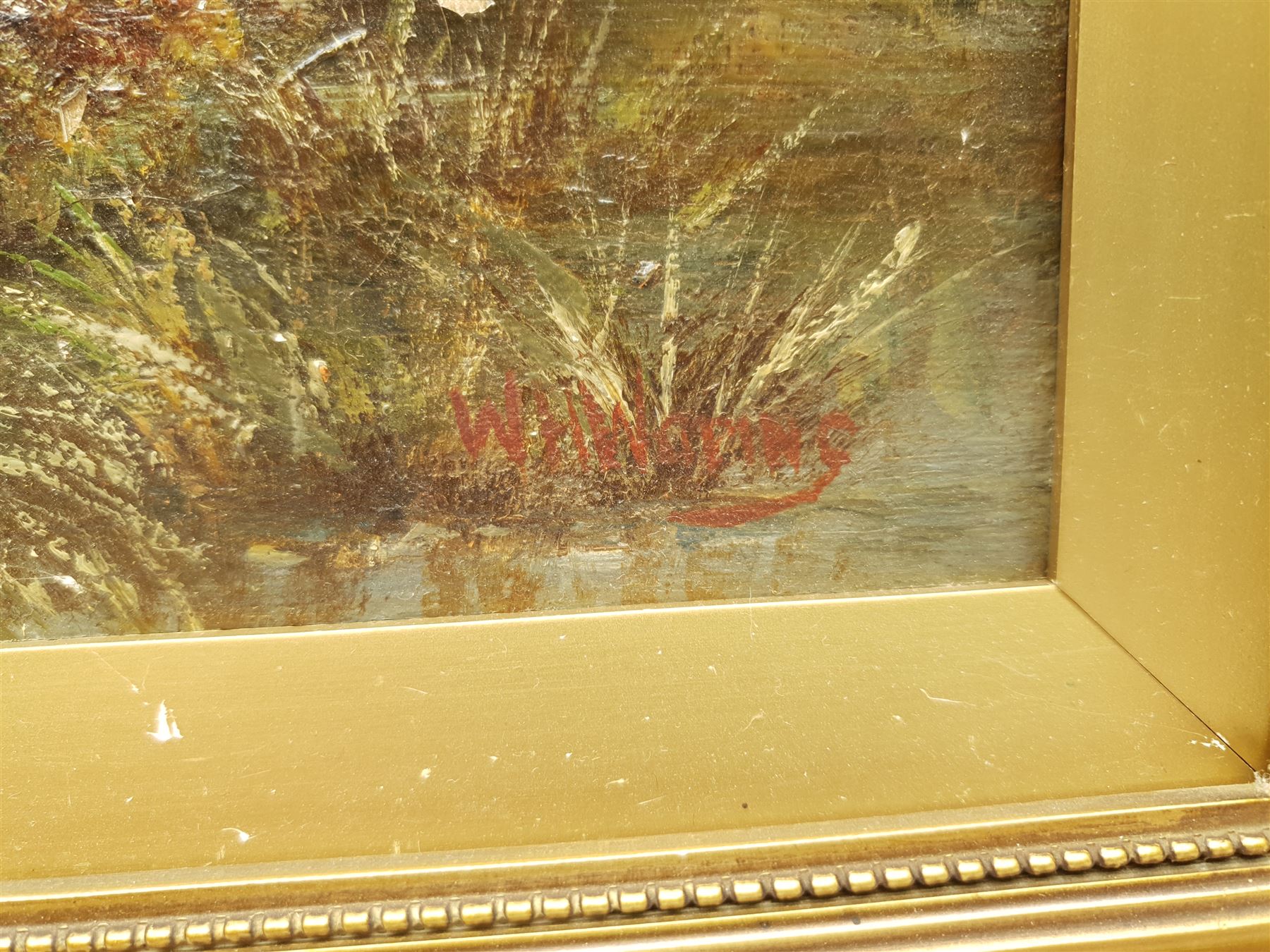 William Henry Waring (British 1886-1928): Harvesting, oil on canvas signed 35cm x 45cm