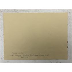 Jean Alexander (British 1911-1994): Views in Suffolk, comprising: 'Morning on the Shore - Aldeburgh July 1984', 'Sunshine on the Backwater - Aug '85 with Stephanie', 'Stormy Weather - High Sea near East Terrace Aug 1988', 'Walberswick - July 1990', 'Squally Weather near Bungay (outside Joan's house Broom Tuns) Jan 1990', 'Polzeath N. Cornwall - August 1989', and another untitled, watercolours, each signed, variously titled and dated verso, the titled 27.5cm x 37.5cm (unframed), the other 25cm x 27cm (mounted) (7)